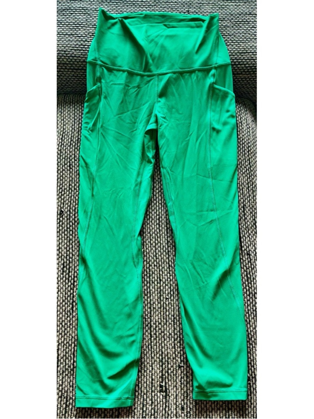 NWOT Lululemon Green Full-length Leggings With Pockets, Sz 6
